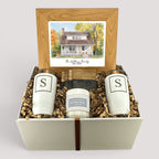 Watercolor New Home Photo Personalized Gift Set
