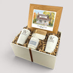 Watercolor New Home Photo Personalized Gift Set
