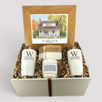 Watercolor New Home Photo Personalized Gift Set