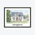 Custom House Portrait Print Closing Gift