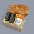 Premium Olive Wood Cutting Board Personalized Gift Set | Laser Engraved | Closing Day Gifts