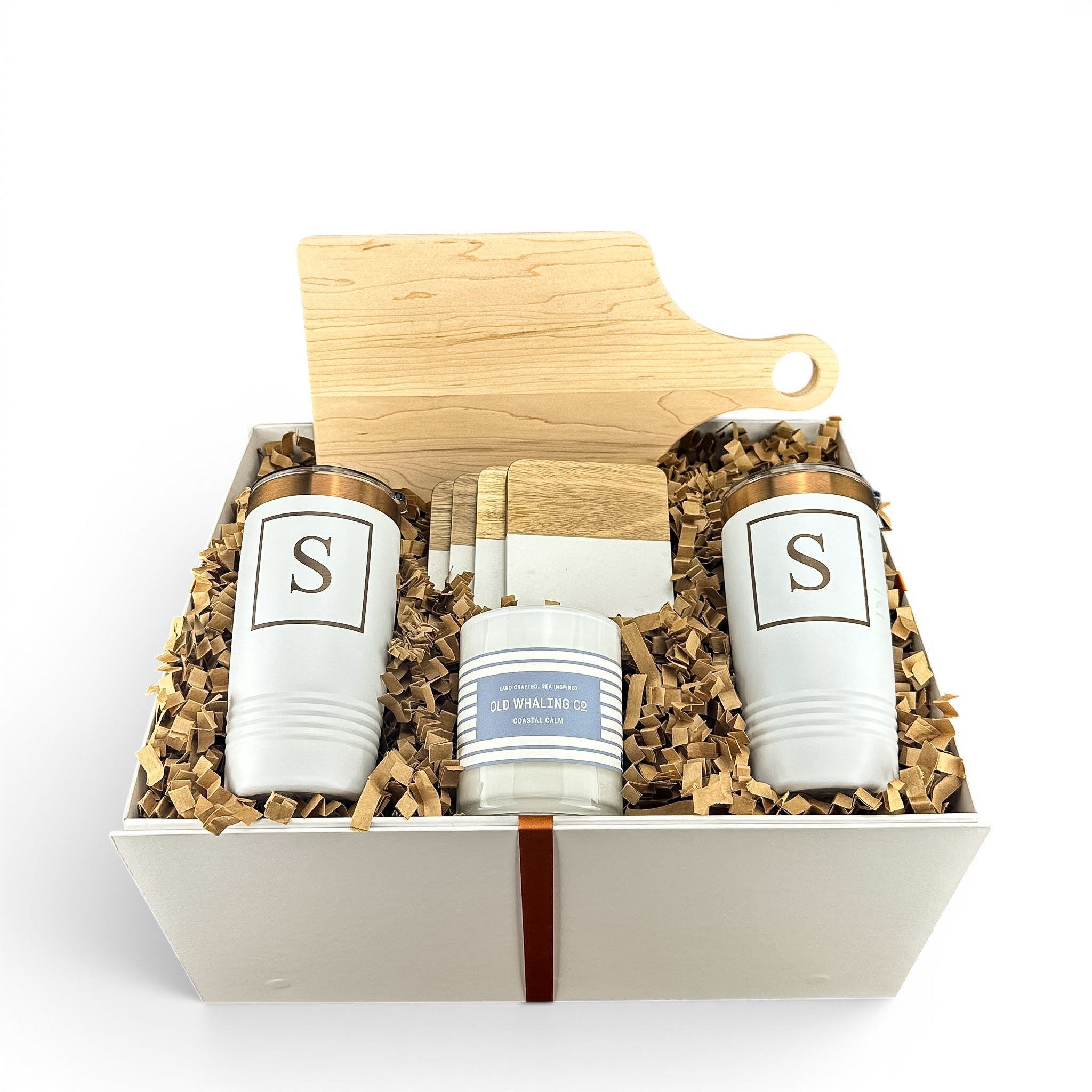 Maple Cutting Board with Handle Personalized Gift Set | Laser Engraved | Closing Day Gifts