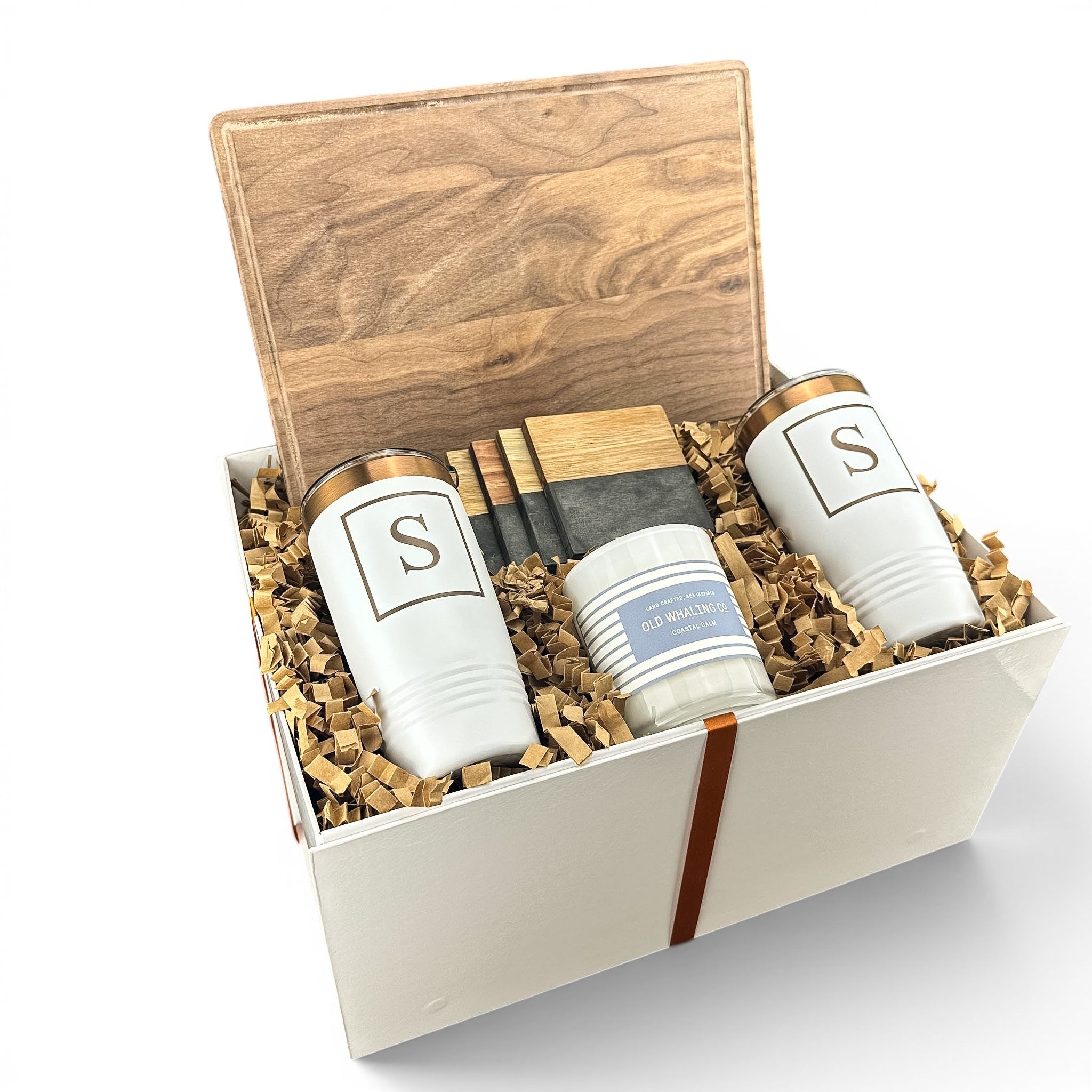 Walnut Cutting Board Personalized Gift Set | Laser Engraved | Closing Day Gifts