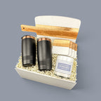 White Marble Serving Board with Handle Personalized Gift Set | Laser Engraved | Closing Day Gifts