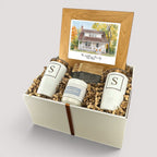 Watercolor New Home Photo Personalized Gift Set