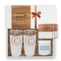 White Rectangle Marble Serving Board Personalized Gift Set | Laser Engraved | Closing Day Gifts