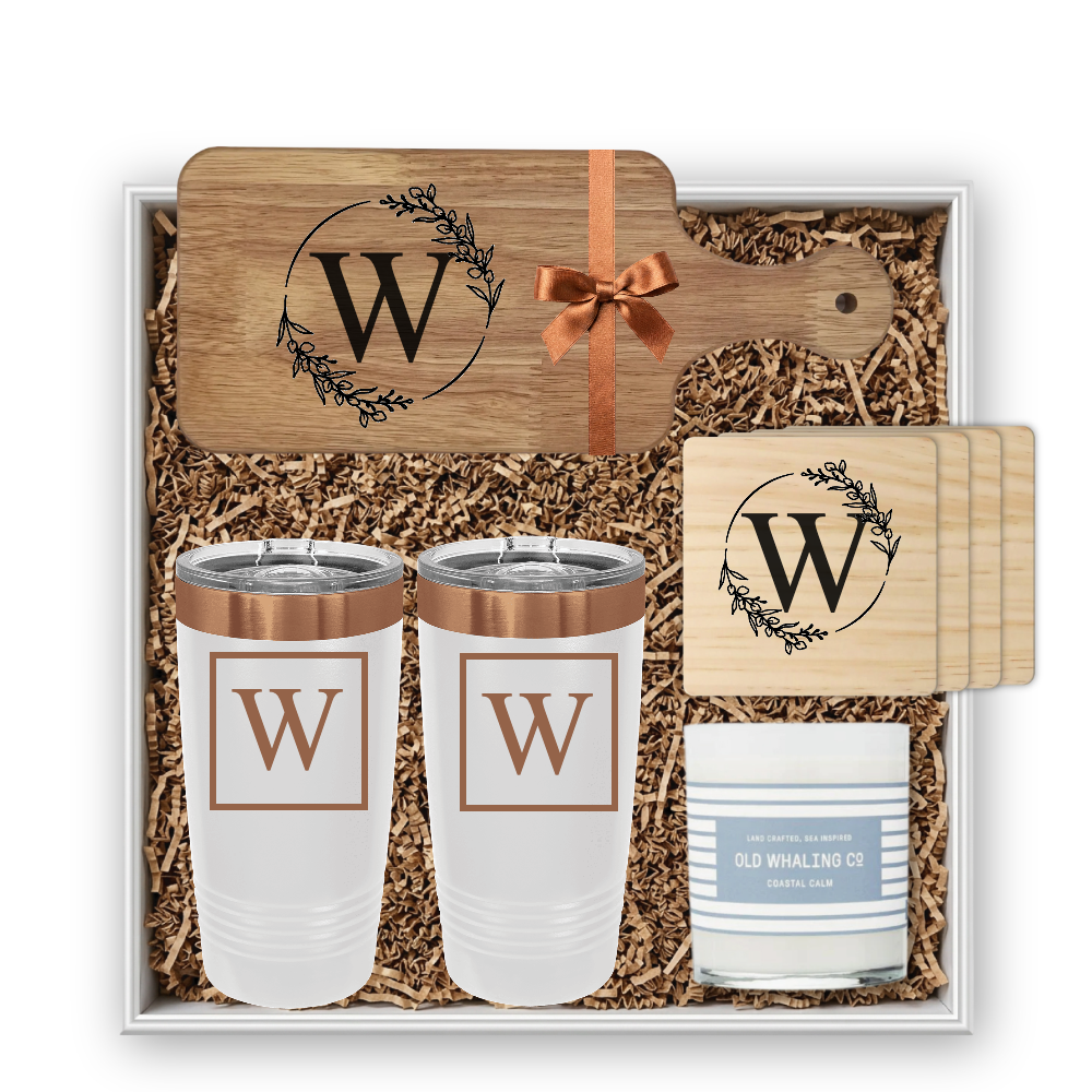 Rubber Wood Mini Cutting Board Personalized Gift Set | Laser Engraved | Closing Day Gifts