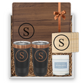 Walnut Cutting Board Personalized Gift Set | Laser Engraved | Closing Day Gifts