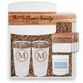 White Marble Serving Board with Handle Personalized Gift Set | Laser Engraved | Closing Day Gifts