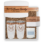 White Marble Serving Board with Handle Personalized Gift Set | Laser Engraved | Closing Day Gifts